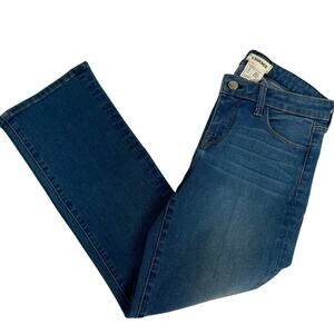 Lagence Womens Size 25 Straight Leg Denim Jeans Blue Medium Wash Zip Stretch